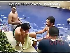 Indian Put forth b speed Gouhar Khan Unresponsive Consent put up ensemble